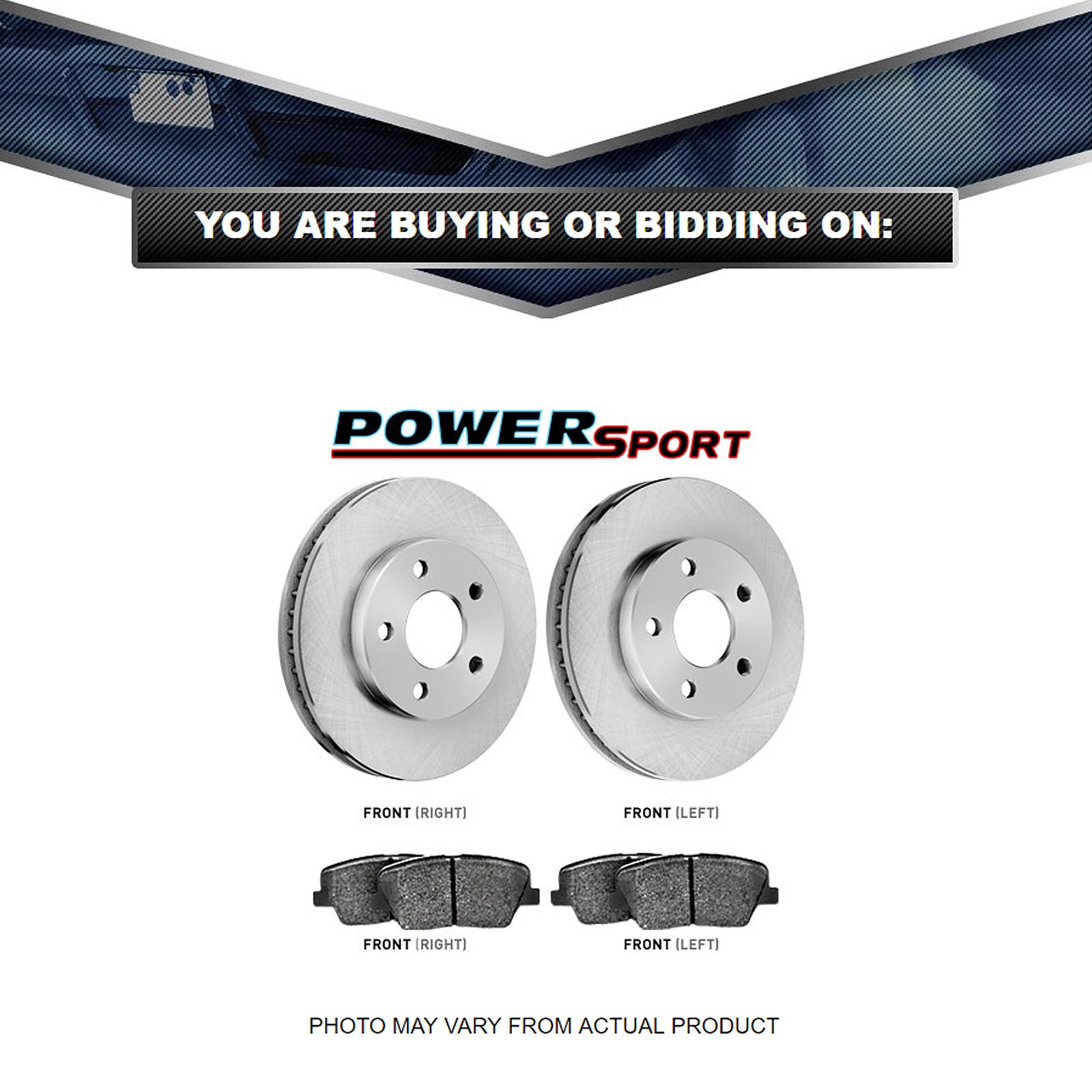 Front Replacement Brake Rotors and Ceramic Pads 19952004 Toyota