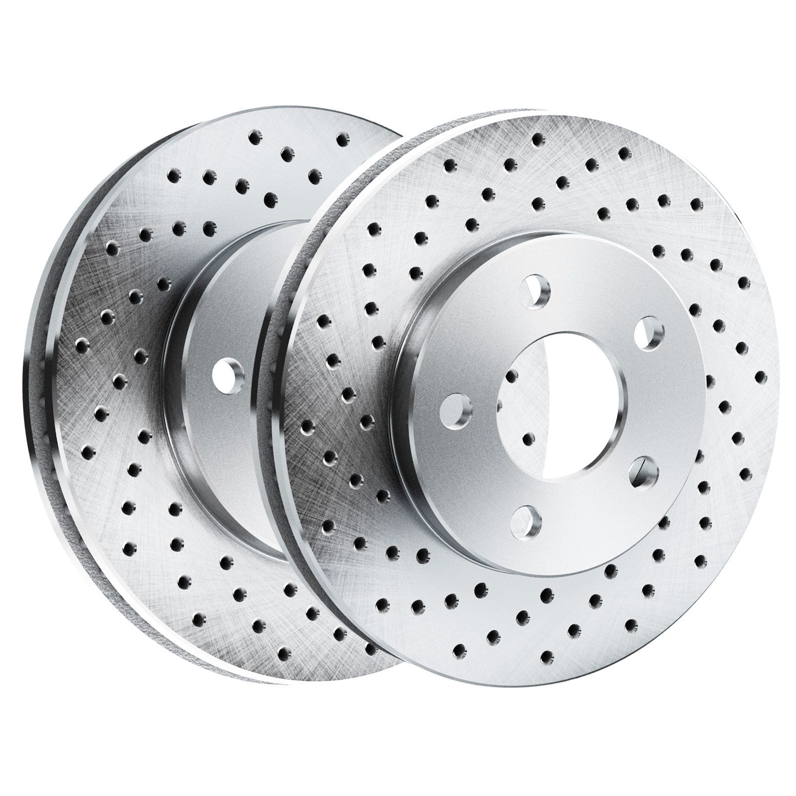 Brake Rotors [2 Rear] POWERSPORT *DRILLED ONLY* DISC BD00148 | eBay